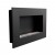 Murus 800 - Chimenea de bioetanol de pared estrecha negra
