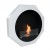 Okto - Chimenea bioetanol de pared blanca