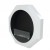 Okto - Chimenea bioetanol de pared blanca