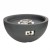 Osaka Fire Pit - Chimenea de gas para exteriores en negro y gris oscuro