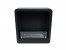 Chimenea de bioetanol negra de pared con bordes redondeados de ScandiFlames