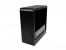 Chimenea de bioetanol negra de pared con bordes redondeados de ScandiFlames