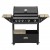 Mesa Barbacoa de Le Maître en madera y acero negro