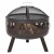 Brasero con parrilla y malla. productos de bioetanol-chimeneas para exterior jardín y patio