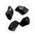 Cristales negros decorativos para chimeneas de exterior