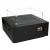 Kawasaki Fire Pit Chimenea de gas portátil para exterior en gris oscuro y negro
