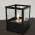 Chimenea de Bioetanol de Mesa Cuadrada - Negro - ScandiFlames