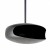 Negro UFO-60 Biochimenea con forma redonda colgada de techo. Elegante y moderna. Color negro