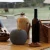 Chimenea de bioetanol de mesa Paffu en gris oscuro de Elementi Fires