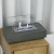Kira Chimenea Bioetanol de mesa Elementi Fires en color gris, diseño compacto y portátil para uso interior o exterior