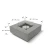 Mesa de bioetanol Manhattan gris espacial de Elementi Fires, diseño cuadrado moderno para exterior