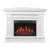 ArtiFlame Albion AF23S - Chimenea LED blanca y minimalista
