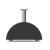 Horno de pizza de leña Moderno 3 Pizzas de Alfa Forni en color gris