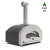 Horno de pizza híbrido Futuro 4 Pizzas Silver Black de Alfa Forni