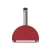 Horno de pizza de leña Alfa Forni Moderno 1 Pizza en rojo