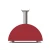 Horno de pizza de leña Alfa Forni Moderno 2 Pizzas rojo