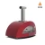 Horno de pizza de leña Alfa Forni Moderno 3 Pizzas rojo