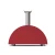 Horno de pizza de leña Alfa Forni Moderno 3 Pizzas rojo