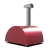 Horno de pizza Alfa Forni Moderno 5 Pizzas rojo para exteriores