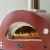 Horno de pizza híbrido Alfa Forni Moderno 3 Pizzas rojo para exteriores