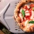 Pala para pizza mediana de Alfa Forni en acero inoxidable con mango negro