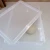Tapa para caja de fermentación de masa de pizza en plástico blanco transparente - mide 30x40 cm.