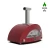 Horno de pizza híbrido Alfa Forni Moderno 3 Pizzas rojo para exteriores