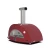 Horno de pizza híbrido Alfa Forni Moderno 3 Pizzas rojo para exteriores