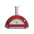 Horno de pizza híbrido Alfa Forni Moderno 3 Pizzas rojo para exteriores