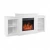 ArtiFlame Fashion AF18 blanca - Chimenea eléctrica con mueble