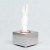 Chimenea de bioetanol de sobremesa color acero ScandiFlames