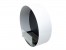 La biochimenea de forma circular en blanco para la pared