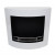 Chimenea bioetanol curvada de pared en blanco de ScandiFlames