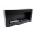 Chimenea de bioetanol doble de pared negra ScandiFlames