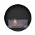 Chimenea bio redonda para pared