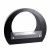 Chimenea de bioetanol arqueada en negro de ScandiFlames