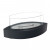 Chimenea de bioetanol de mesa ovalada en negro - ScandiFlames