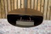 Oxid UFO-60 Biochimenea con forma redonda colgada de techo. Elegante y moderna.