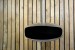 Acero UFO-50 Biochimenea con forma redonda colgada de techo. Elegante y moderna. Colore acero