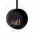 Ottawa Black - Chimenea de bioetanol de techo de ScandiFlames en color negro