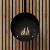 Ottawa Black - Chimenea de bioetanol de techo de ScandiFlames en color negro