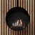 Chimenea de bioetanol de techo Ottawa Black de ScandiFlames, diseño moderno y compacto en color negro.