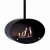 Halifax Black 60 cm de ScandiFlames, chimenea de bioetanol suspendida