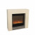 Milos Fossil Stone Surround chimenea electrica