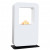 Safretti Curva XT - blanco Chimenea de bioetanol con diseño moderno para el hogar