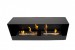 Chimenea de bioetanol de pared negra 115 cm empotrada