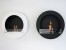 Chimenea bioetanol de pared redonda