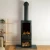 Bramshaw - Chimenea eléctrica portátil con almacenamiento