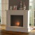 Chimenea de bioetanol Caistor en negro y blanco con diseño clásico.