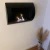 Ocean Chimenea de Bioetanol de Pared Negro ScandiFlames